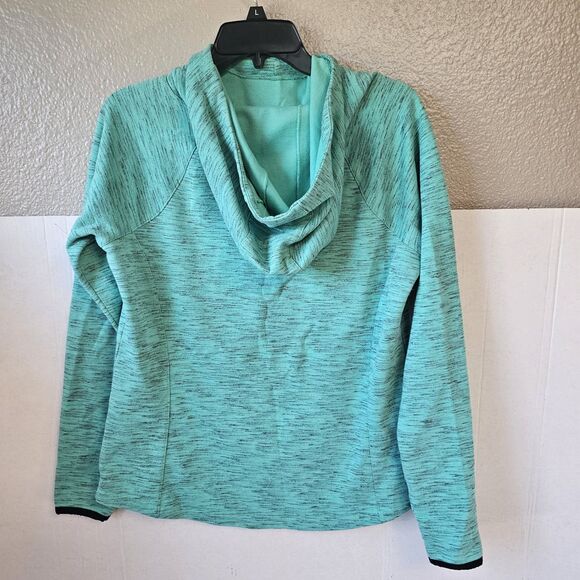 Tek Gear Green Pullover Long Sleeve Hood Sweatshirt Sz Med Athleisure Soft R564 - Picture 3 of 8